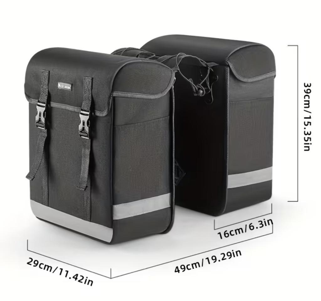 Dubbele Fietstas zgan, Ophalen, Zo goed als nieuw