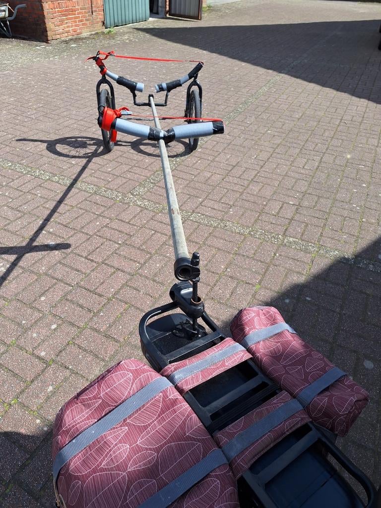 Surfkar met koppeling voor bevestiging aan fiets, Gebruikt, Onbekend, Bagagekar, Ophalen of Verzenden