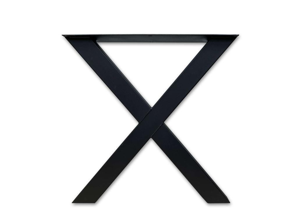 Tafelpoot - metaal - A, U, X en meer - poedercoat zwart, Niet ingevuld, Tafelpoot, 50 tot 100 cm, Niet ingevuld