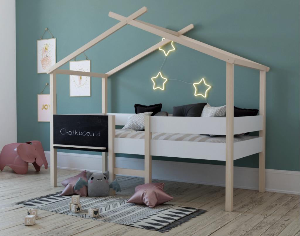 Alto huisbed - 90x200 - Wit, Niet ingevuld, Niet ingevuld, Niet ingevuld