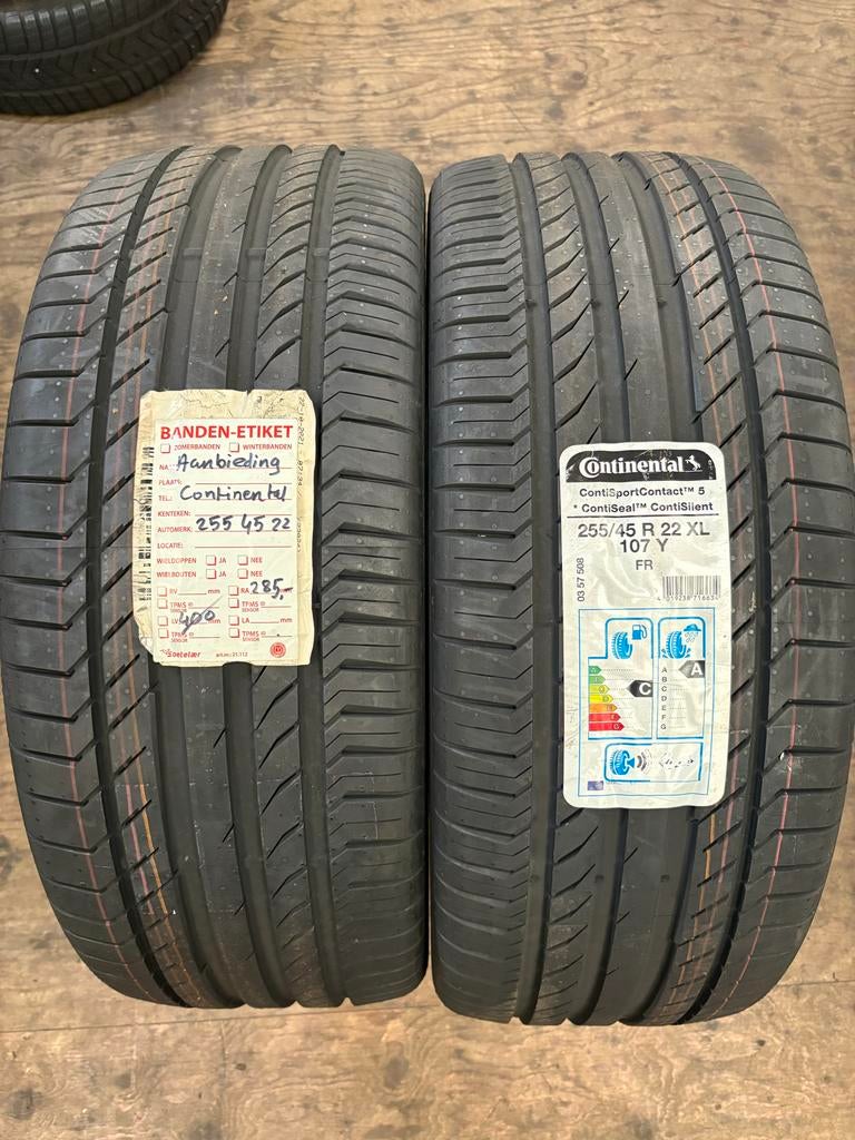 255/45/22 Continental ContiSportContact 5 *ContiSeal*, Auto-onderdelen, Banden en Velgen, Ophalen, 255 mm, Nieuw, Band(en)