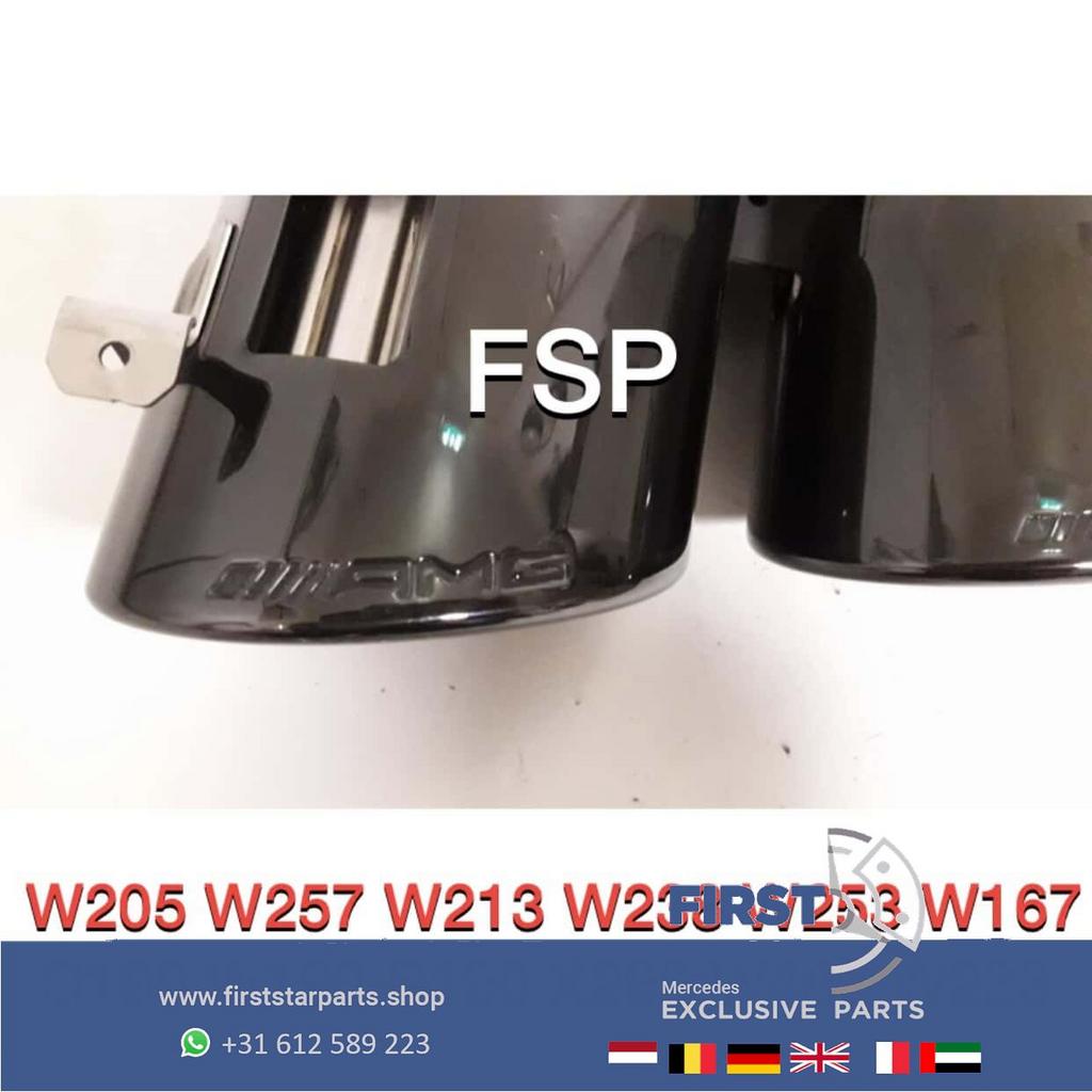 W205 C205 S205 FACELIFT C43 AMG UITLAAT SIERSTUKKEN ZWART OR, Auto-onderdelen, Uitlaatsystemen, Gebruikt, -, Ophalen of Verzenden