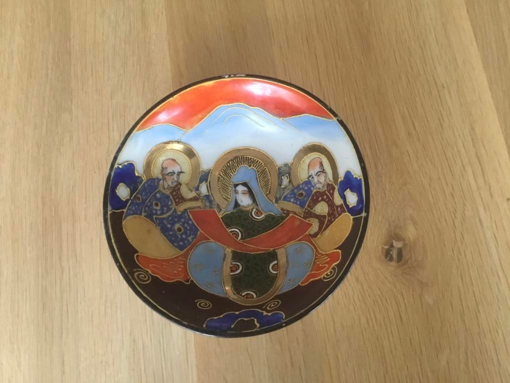 Antiek Japans Satsuma aardewerk schaaltje, Antiek en Kunst, Ophalen of Verzenden