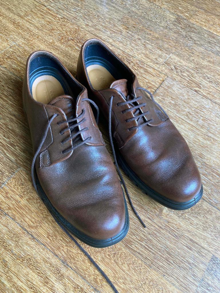 ECCO herenschoenen bruin maat 41, Ecco, Bruin, Ophalen of Verzenden, Gedragen
