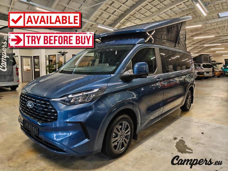 Ford Nugget L2 Titanium 170PK A8 AUT, Caravans en Kamperen, Campers, Bedrijf, Buscamper of Camperbus, Ford, Diesel, Automaat, Standkachel