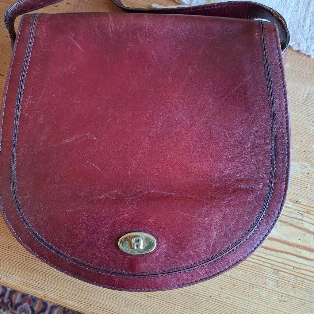 2 vintage Pierre Aigner draagtasje UNIEK, Ophalen of Verzenden, 17 inch of meer