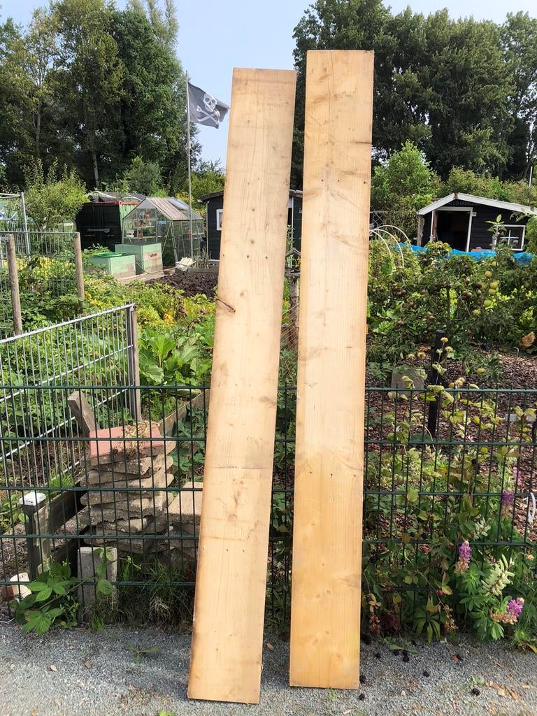 Vuren houten plank, Tuin en Terras, Palen, Balken en Planken, Ophalen, Zo goed als nieuw, 250 cm of meer, Planken