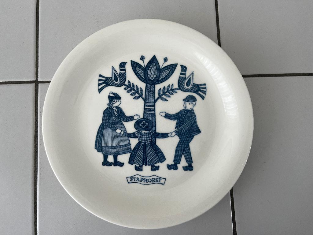 Vintage Royal Sfinx ontbijtbordjes oud hollandse spelletjes, Ophalen of Verzenden