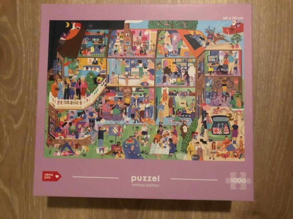 puzzel HEMA, Hobby en Vrije tijd, Denksport en Puzzels, Ophalen of Verzenden, 500 t/m 1500 stukjes, Zo goed als nieuw, Legpuzzel