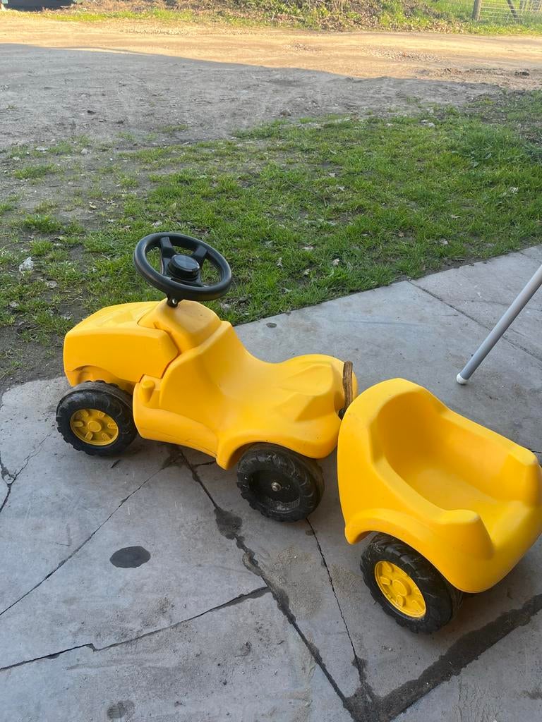 Loop trekkertje met kar, Ophalen, Gebruikt, Loopvoertuig