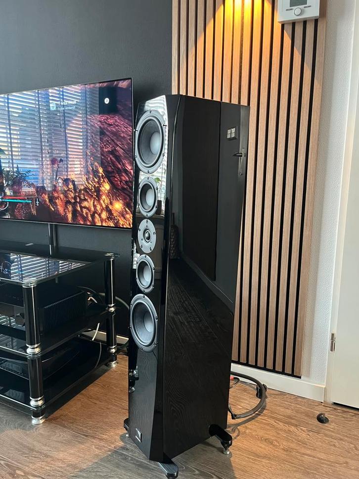 phonar P9 Edma high gloss black, Audio, Tv en Foto, Luidsprekers, Zo goed als nieuw, Front, Rear of Stereo speakers, Overige merken