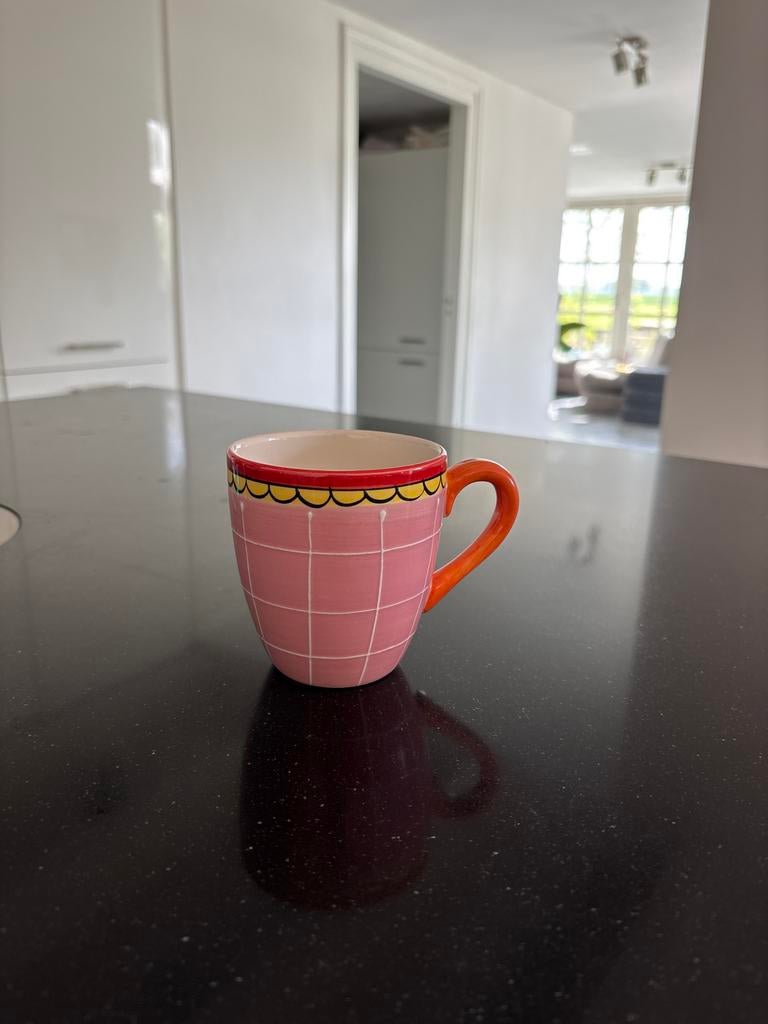 Roze mok Blond Amsterdam mok, Huis en Inrichting, Blond Amsterdam, Ophalen of Verzenden, Zo goed als nieuw, Kop(pen) en/of Schotel(s)