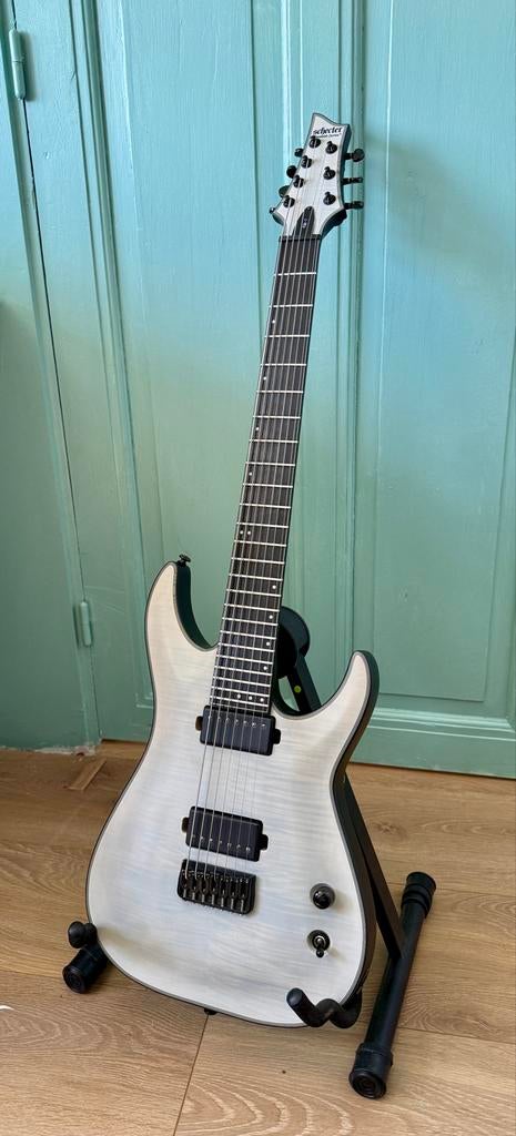 Schecter KM-7 Keith Merrow Signature 7-snarige gitaar, Ophalen of Verzenden, Zo goed als nieuw, Solid body, Overige merken