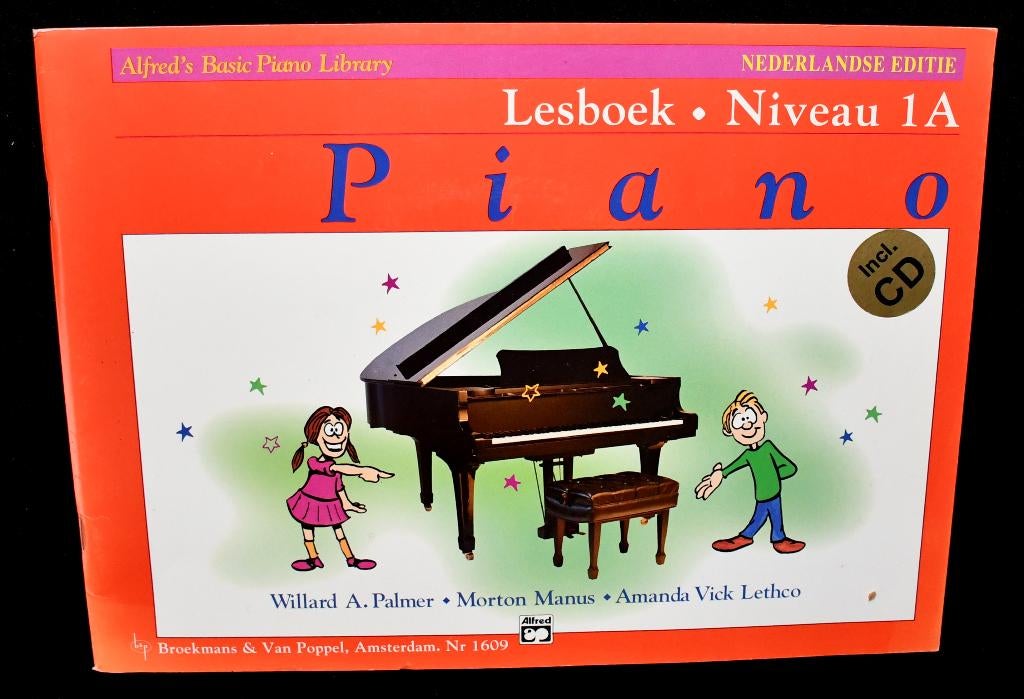 Piano Lesboek  Niveau 1A - Nederlandse Editie - Alfred's Bas, Muziek en Instrumenten, Bladmuziek, Overige genres, Les of Cursus
