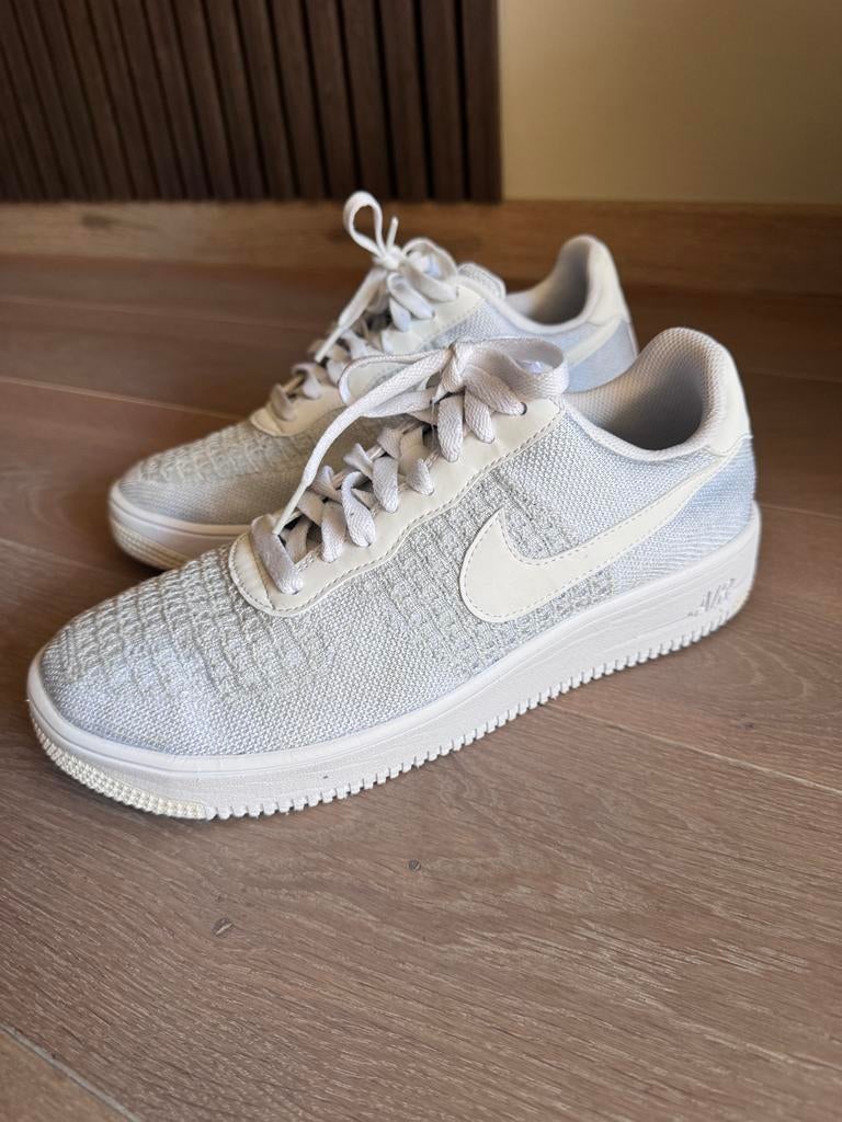 Nike Air Force 1 Flyknit 2.0 - Maat 44, Ophalen, Gedragen, Wit, Sneakers of Gympen