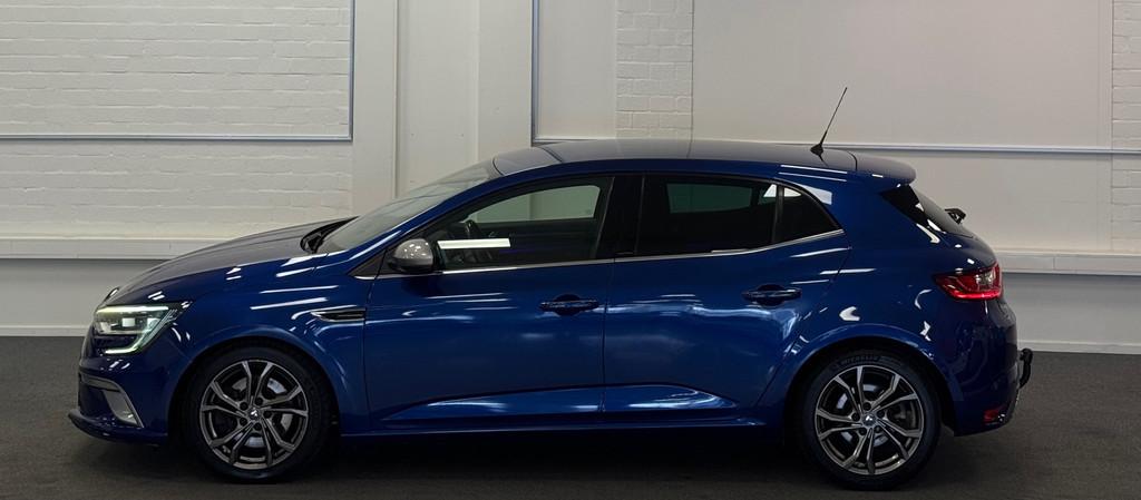 Renault Mégane 1.6 TCe GT 225PK Stage 1 Alcantara Trekhaak, Gebruikt, 4 cilinders, Blauw, 1650 kg