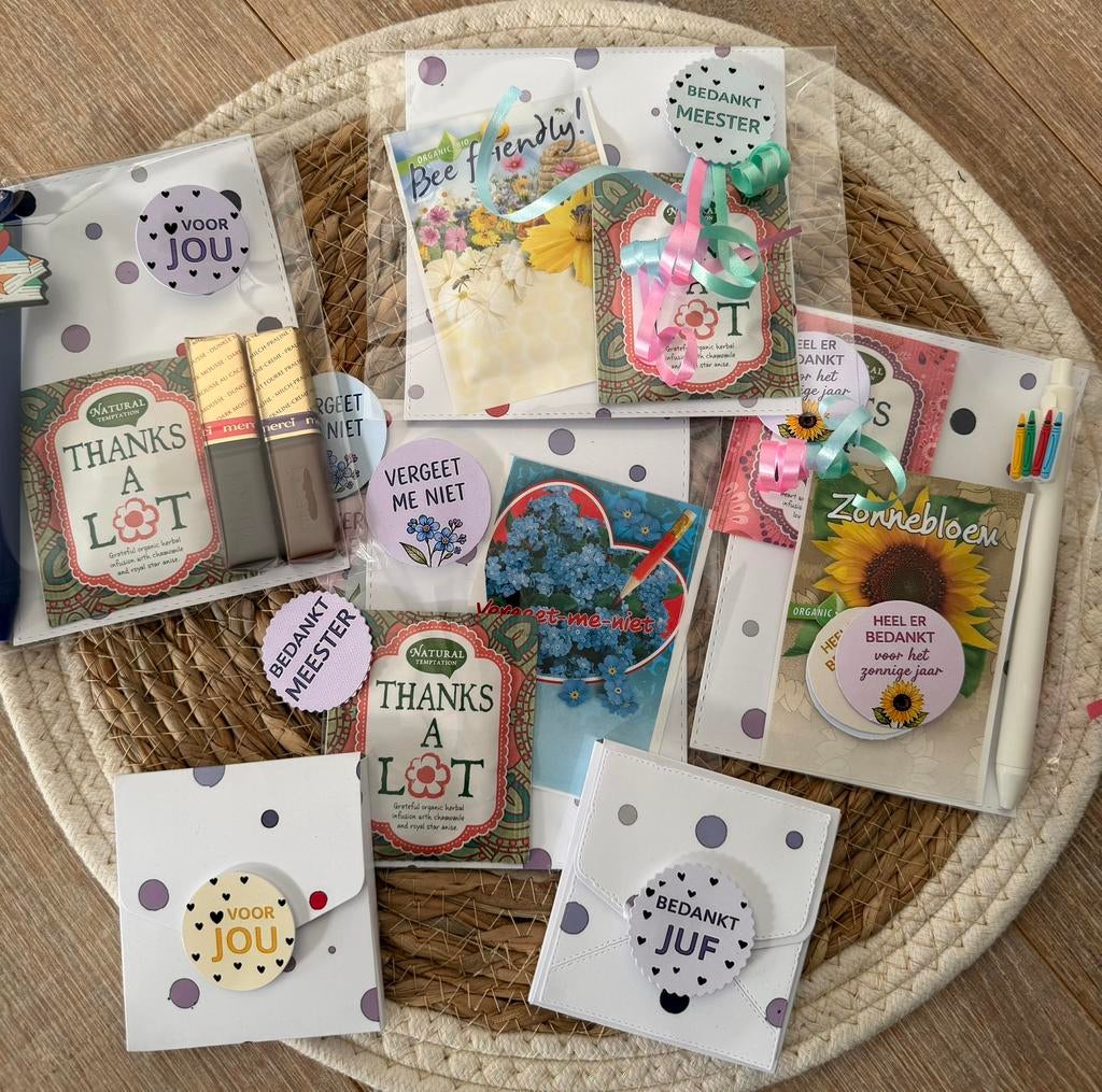 Bedanktjes cadeautjes trakatie juf meester, Ophalen of Verzenden, Zo goed als nieuw, Overige thema's