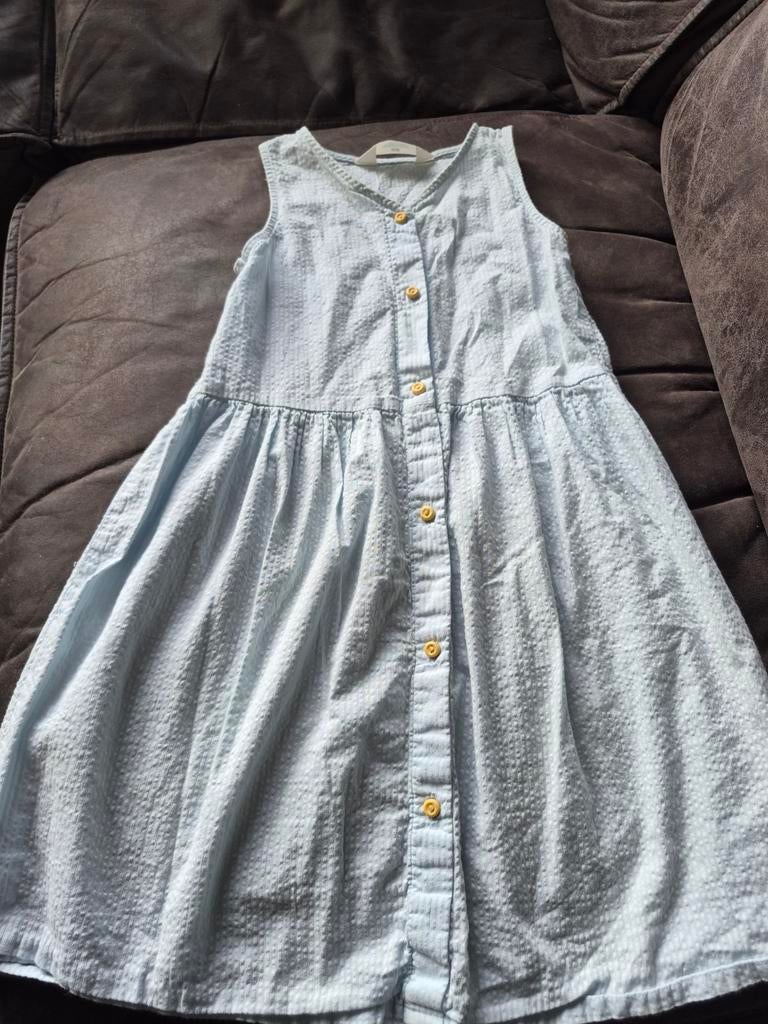 H&M Jurkjes: Lichtblauw & Lichtroze 100% Katoen, Kinderen en Baby's, Kinderkleding | Maat 122, Ophalen of Verzenden, Zo goed als nieuw