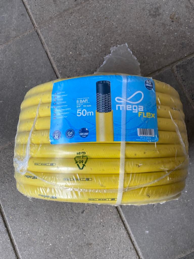 Megaflex Tuinslang 50m 3/4 19mm, Tuin en Terras, Tuinslangen, Ophalen of Verzenden, Nieuw, Tuinslang