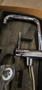 Nieuwe Keukenkraan met U-uitloop - chroom, Ophalen of Verzenden, Nieuw, Chroom, Kraan