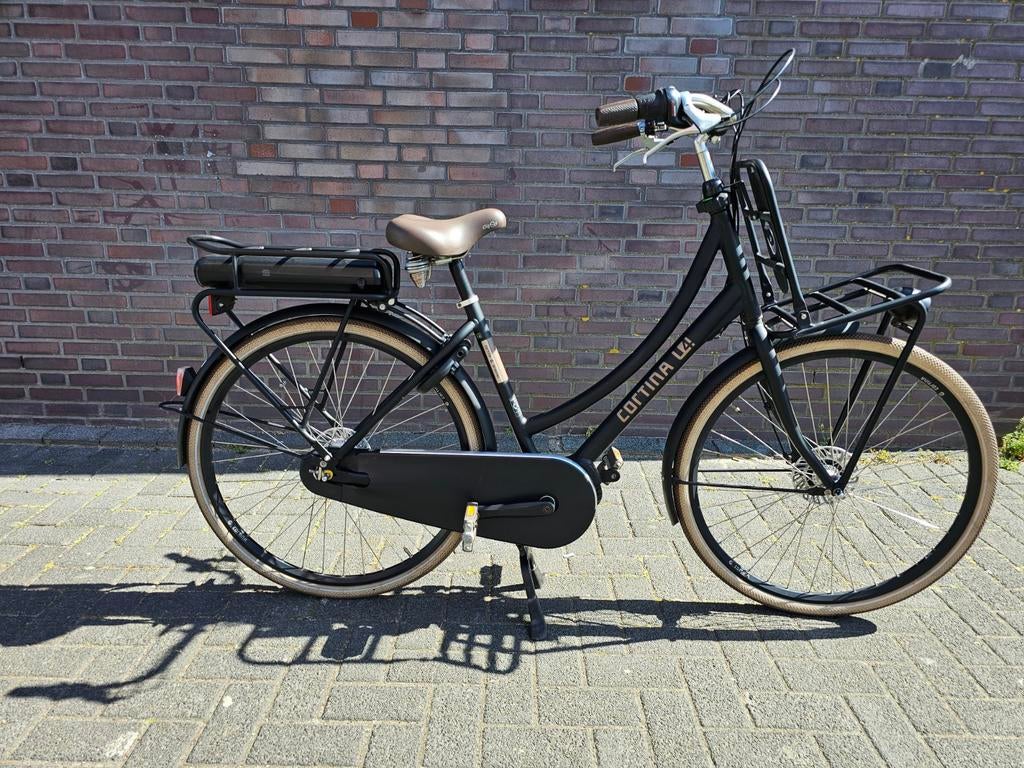 Cortina E-u4 Dames E-bike Bafang Middenmotor 50cm 400Wh, Fietsen en Brommers, Elektrische fietsen, Zo goed als nieuw, Cortina