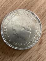 Oude munt 10 gulden, Postzegels en Munten, Munten | Nederland, Ophalen of Verzenden, Koningin Juliana, Overige waardes, Zilver