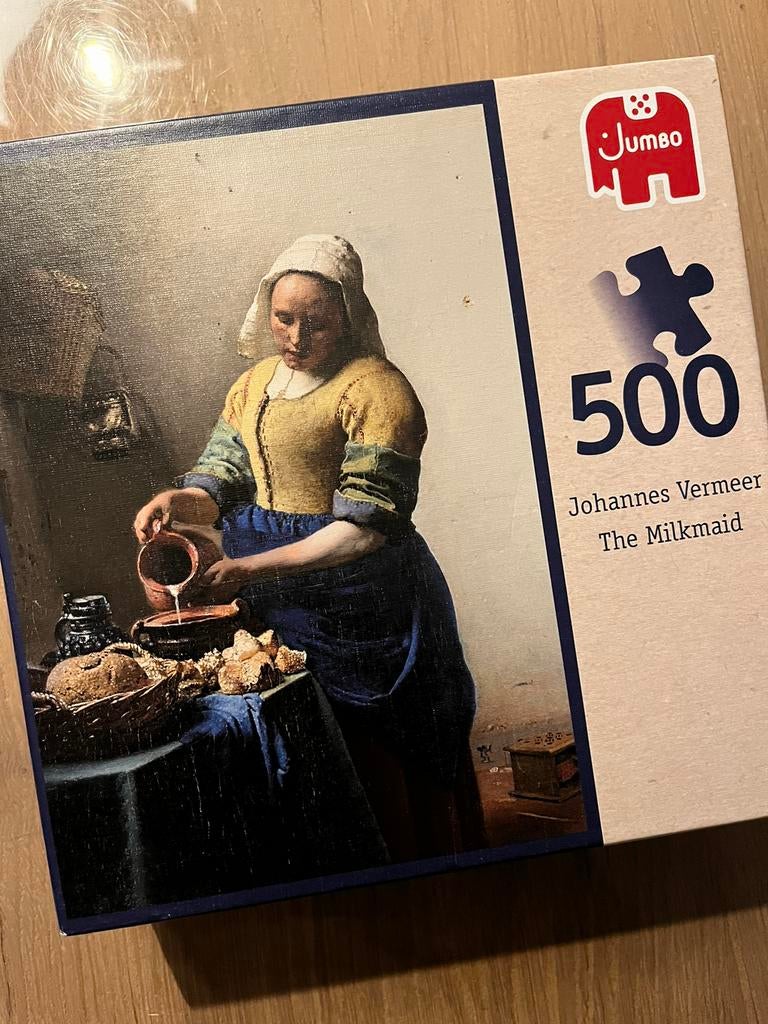 Mooie puzzel Melkmeisje 500 stukjes Jumbo, Ophalen of Verzenden, 500 t/m 1500 stukjes
