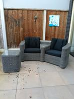 Terras set / tuinset / loungeset duo zit antraciet, Tuin en Terras, Tuinsets en Loungesets, Kunststof, Gebruikt, Bank, Loungeset