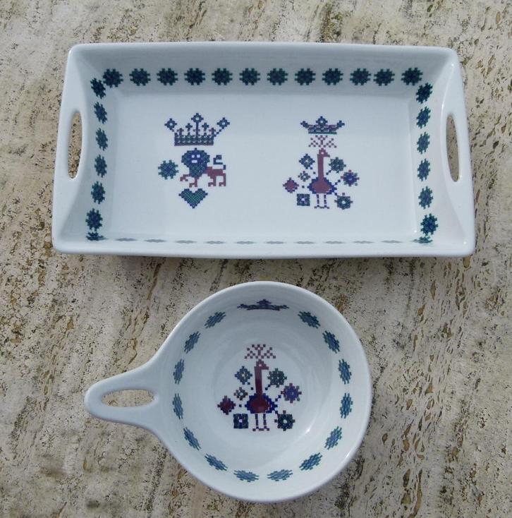 2 x Figgjo Menu Norway Turi Gramstad Oven Schaal en Sauskan, Huis en Inrichting, Keuken | Servies, Nieuw, Schaal of Schalen, Wedgwood