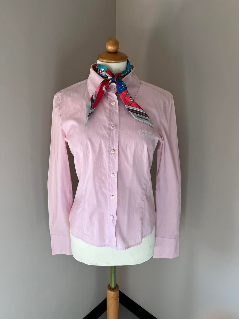 Iceberg blouse lichtroze wit mt M, Ophalen of Verzenden, Zo goed als nieuw, Maat 38/40 (M), Roze