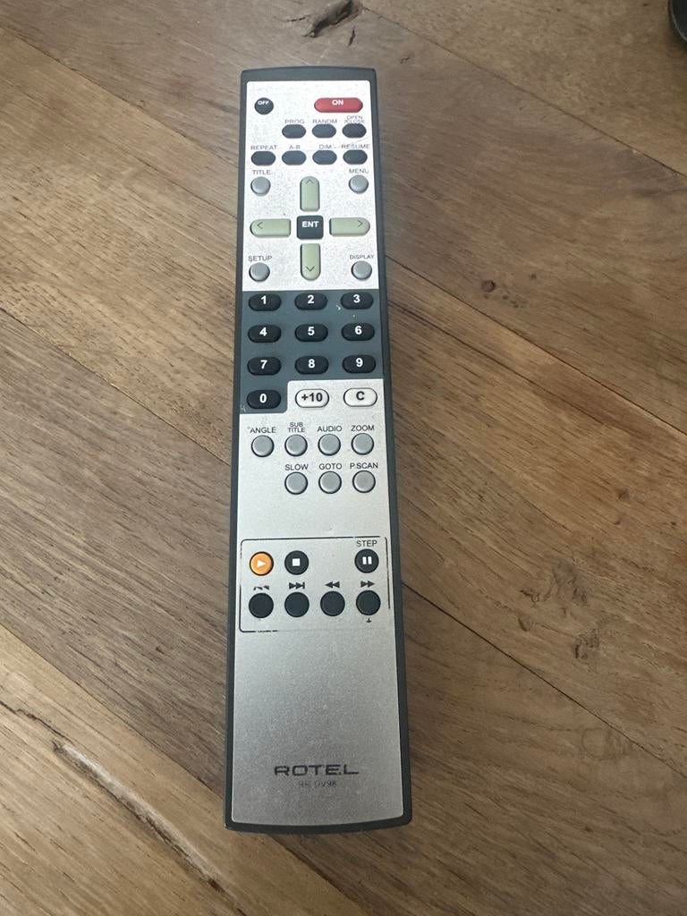 Originele Rotel DvD / CD afstandsbediening RR DV98, Audio, Tv en Foto, Afstandsbedieningen, Gebruikt, Origineel, Dvd, Ophalen of Verzenden