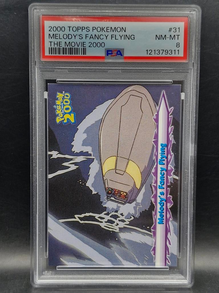 Melody's fancy flying 2000 topps the movie #31 PSA 8, Verzenden, Zo goed als nieuw, Losse kaart