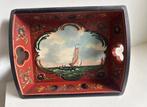 Klein Hindeloopen dienblad met schildering, Ophalen of Verzenden