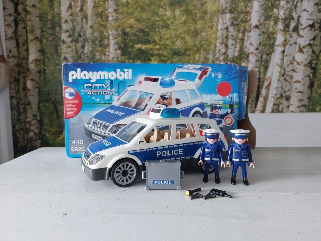 Playmobil politieauto, Kinderen en Baby's, Speelgoed | Playmobil, Ophalen of Verzenden, Zo goed als nieuw