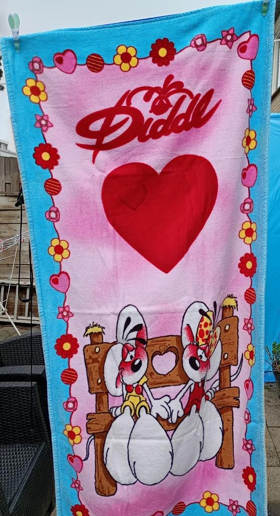Diddl en Diddlina strand handdoek - Zo goed als nieuw, Ophalen of Verzenden