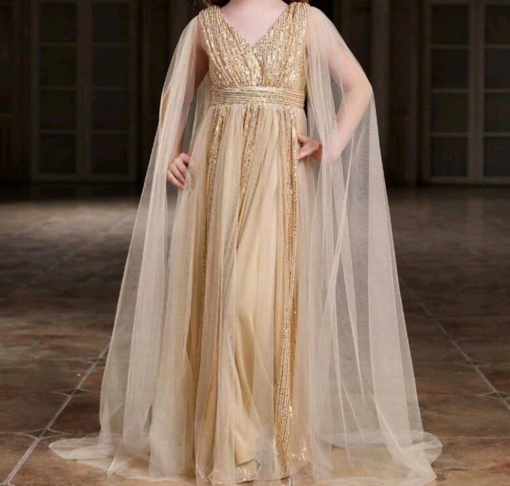 Nieuw/Zgan; Feestjurk/Verjaardagsjurk/Bruiloft mt146/152, Kinderen en Baby's, Kinderkleding | Maat 146, Ophalen of Verzenden, Nieuw