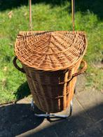 Vintage rieten boodschappentrolley, Ophalen, Gebruikt