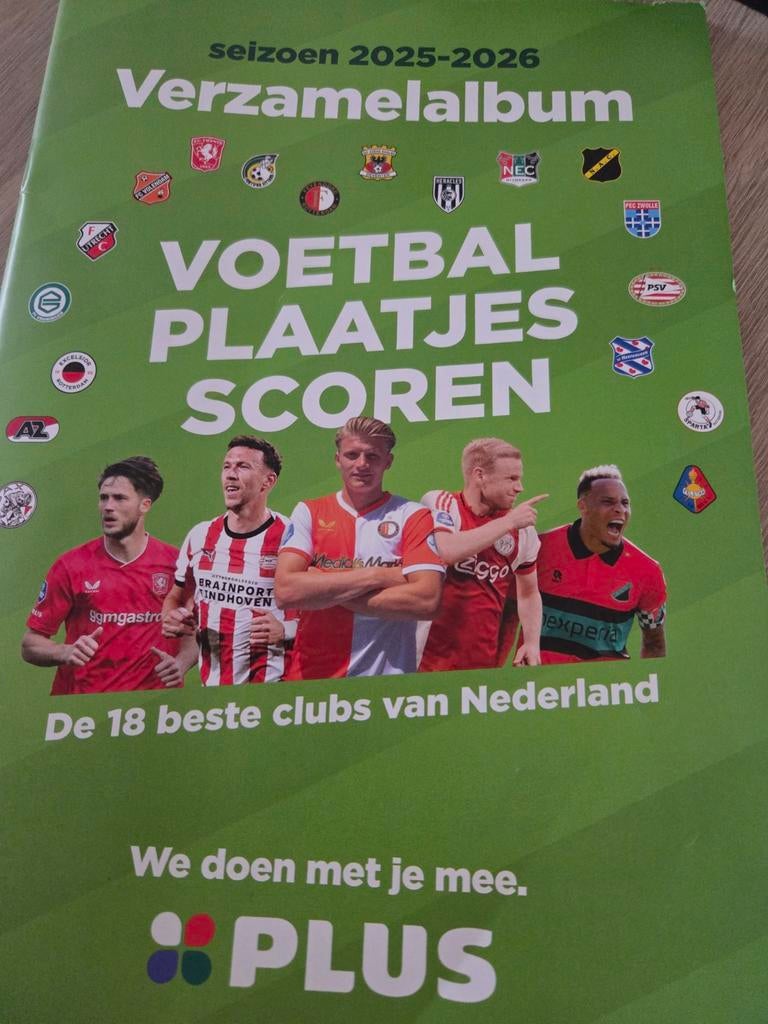 Voetbalplaatjes Plus, Ophalen of Verzenden, Winkel, Super of Benzinepomp, Zegels, Bonnen of Punten