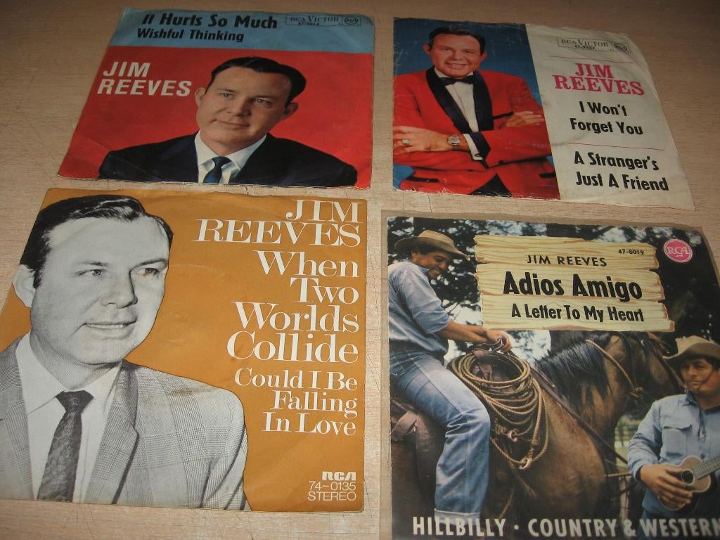 Jim Reeves   12 singles, Ophalen of Verzenden, Gebruikt, Country en Western