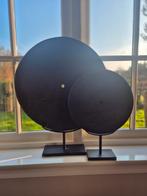 Zwarte Molenstenen op Standaard - 75x60cm en 53x40cm, Ophalen of Verzenden, Gebruikt