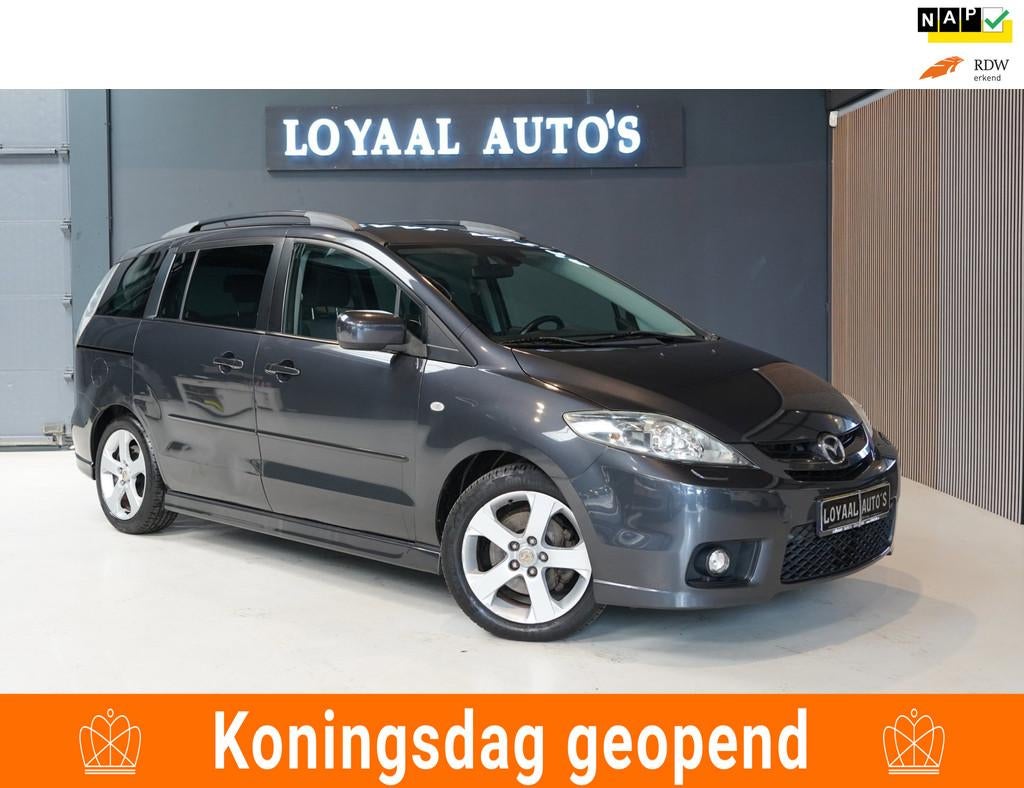 Mazda 5 2.0 Active | 7 PERS. | AIRCO | CRUISE | ELEK.RAMEN |, Auto's, Mazda, Voorwielaandrijving, Stof, Gebruikt, 7 stoelen