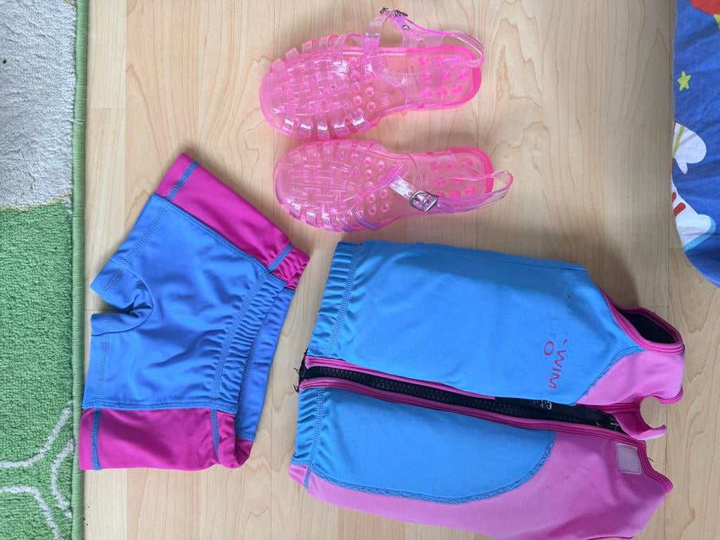 Easyswim zwemvest en broekje, Ophalen, Gedragen, Blauw, Zwembroek of Short
