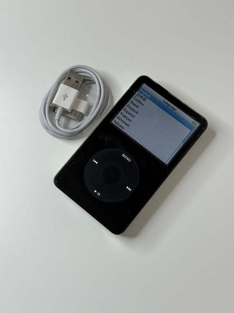 Apple iPod Classic 5.5 Zwart 80GB, Gebruikt, Classic, Zwart, Ophalen of Verzenden