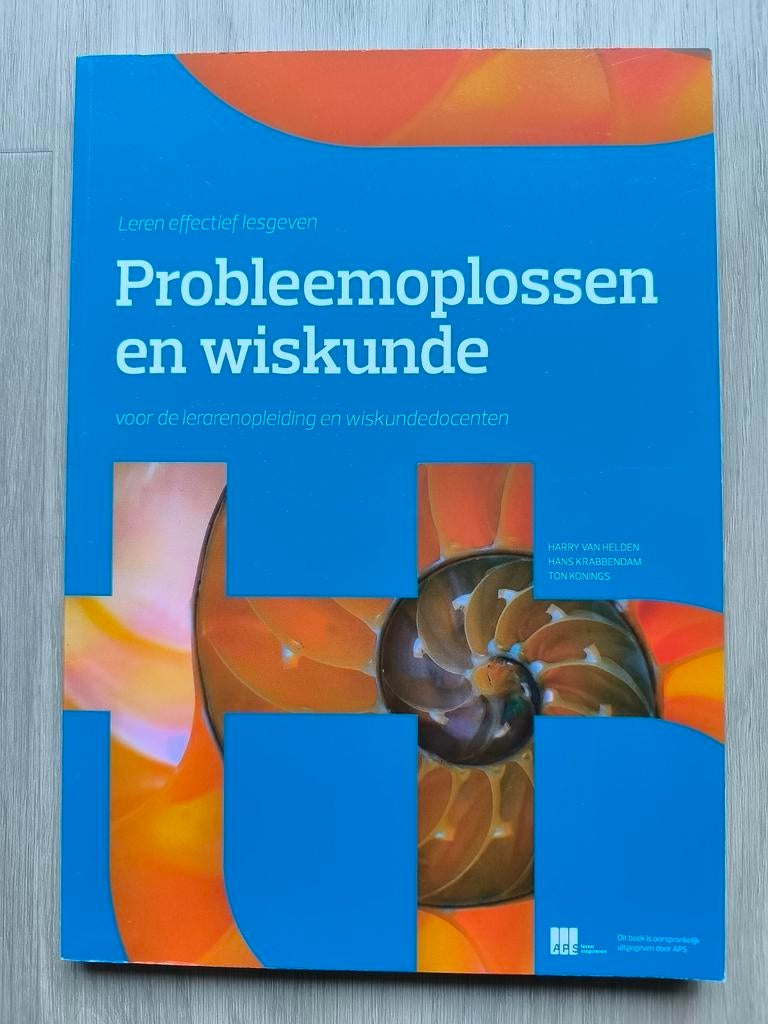 Probleemoplossen en wiskunde voor lerarenopleiding, Boeken, Ophalen of Verzenden, Beta, Gelezen, HBO