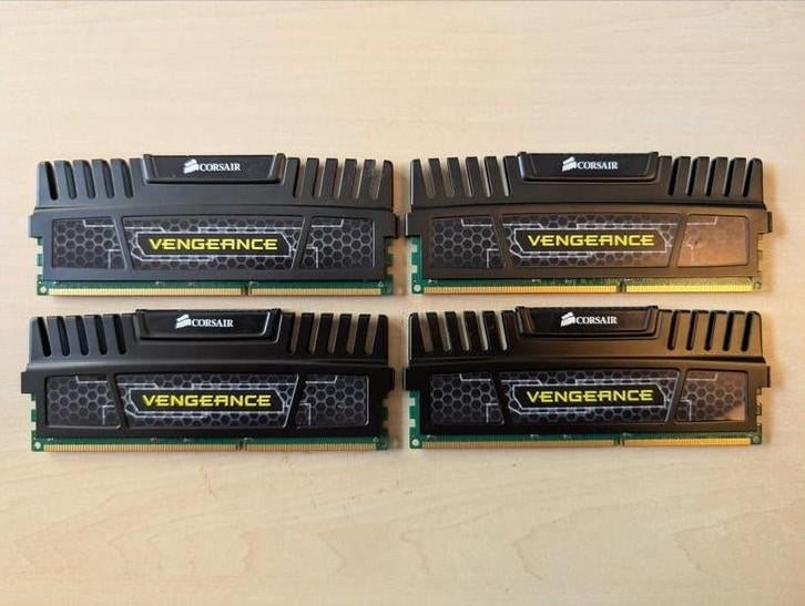 Corsair Vengeance DDR3 - 16GB (4x4GB) set, Computers en Software, RAM geheugen, DDR3, Ophalen of Verzenden, Zo goed als nieuw