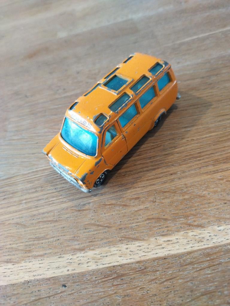 Siku V264 Ford Transit MK1 'Schulbus' - Vintage Speelgoedbus, Ophalen of Verzenden, Gebruikt