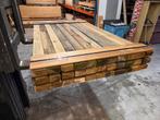 33 Geïmpregneerde balken 4.4x8.7 cm /1.60 m - nr: TB148, Tuin en Terras, Palen, Balken en Planken, Ophalen, Minder dan 180 cm