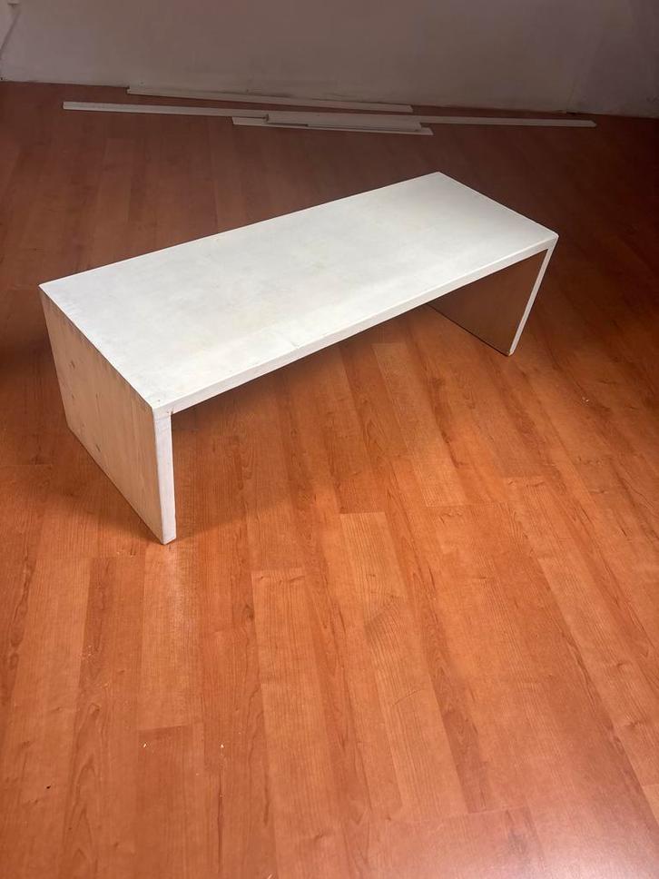 Stevig grenen salontafel of bankje, Huis en Inrichting, Tafels | Salontafels, Gebruikt, Minder dan 50 cm, 100 tot 150 cm, Rechthoekig