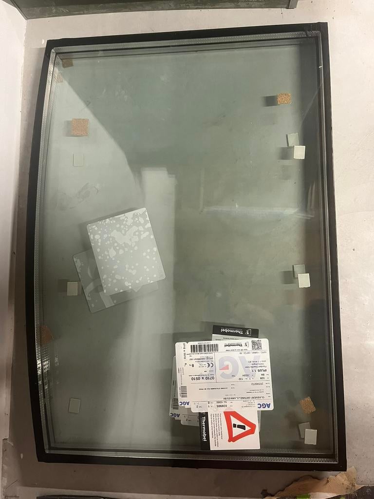 Stalruiten 2 nieuwe hr++ dubbelglas, verkeerd besteld, Doe-het-zelf en Verbouw, Glas en Ramen, Ophalen, Gevelraam of Ruit, Minder dan 80 cm