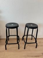 IKEA RÅSKOG barkrukken 2x, Huis en Inrichting, Barkrukken, Ophalen, Gebruikt, Met voetsteun, 60 tot 90 cm